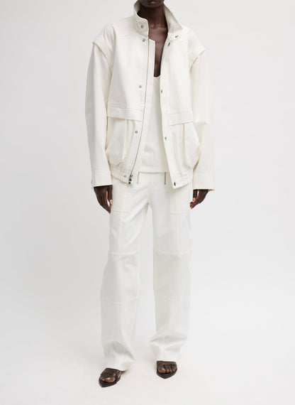 Tibi Patchwork Twill Slicker Jacket