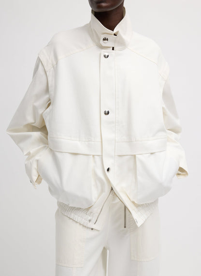 Tibi Patchwork Twill Slicker Jacket