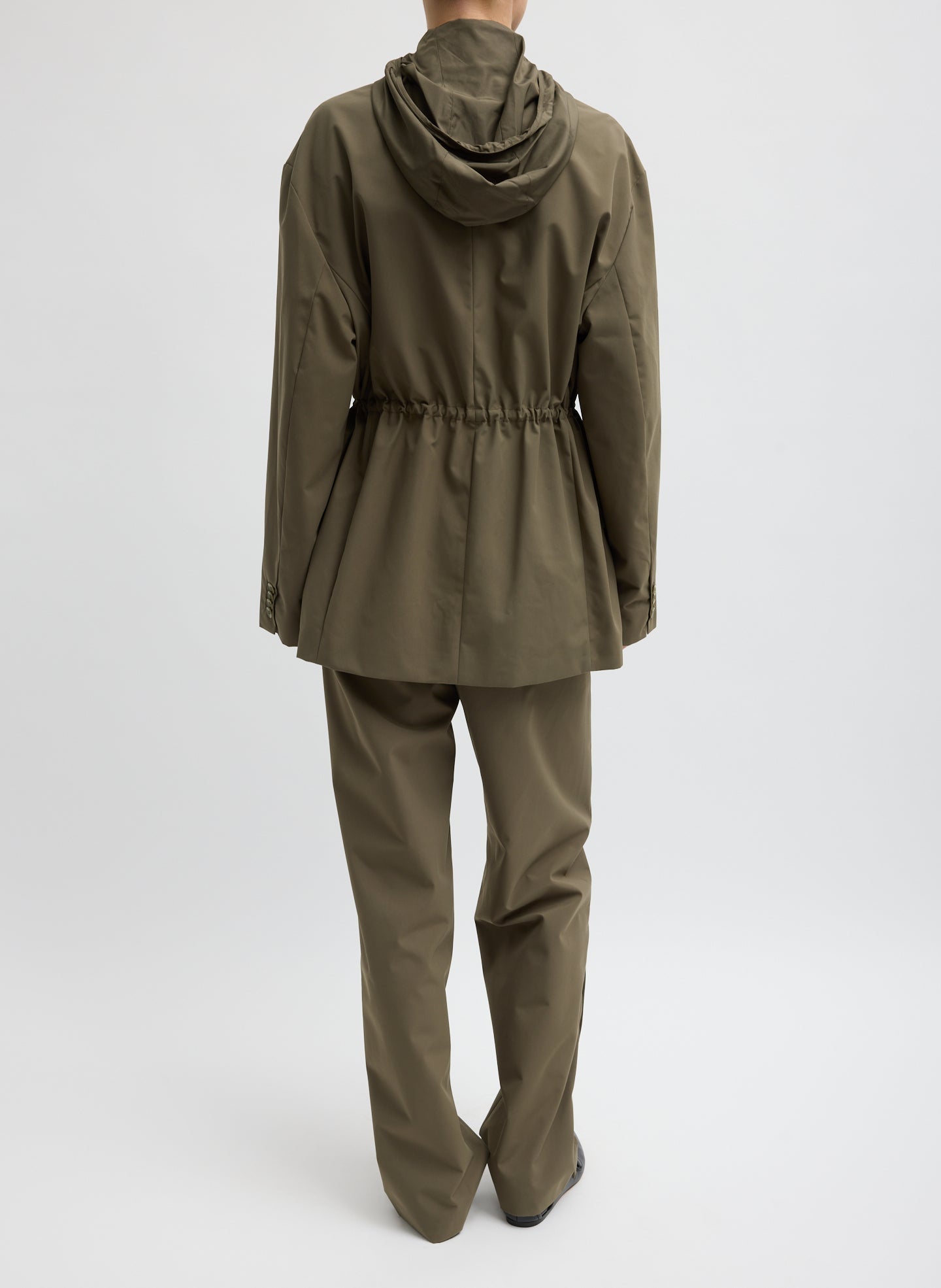 Tibi Tech Suiting Anorak Blazer With Zip Off Vest