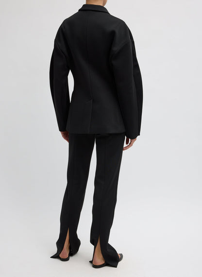 Tibi Spring Bonded Twill Sculpted Blazer