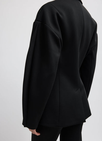Tibi Spring Bonded Twill Sculpted Blazer