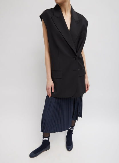 Tibi Tropical Wool Liam Vest