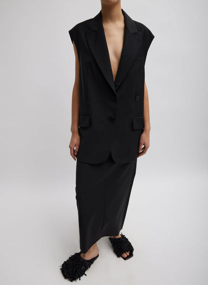 Tibi Tropical Wool Liam Vest