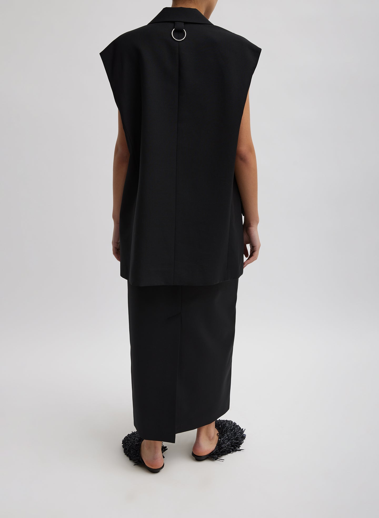Tibi Tropical Wool Liam Vest