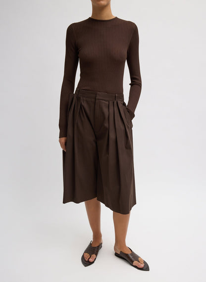 Tibi Ribbed Sweater Crewneck Pullover