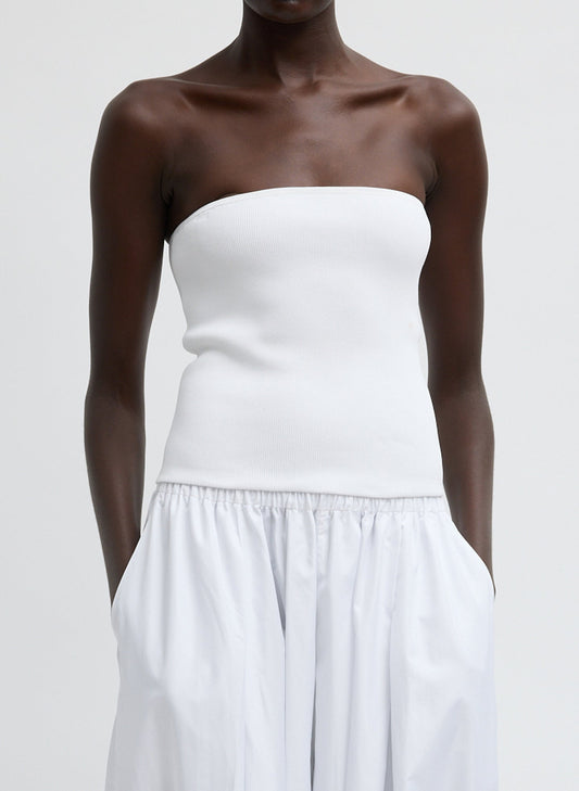 Tibi Ribbed Sweater Tube Top
