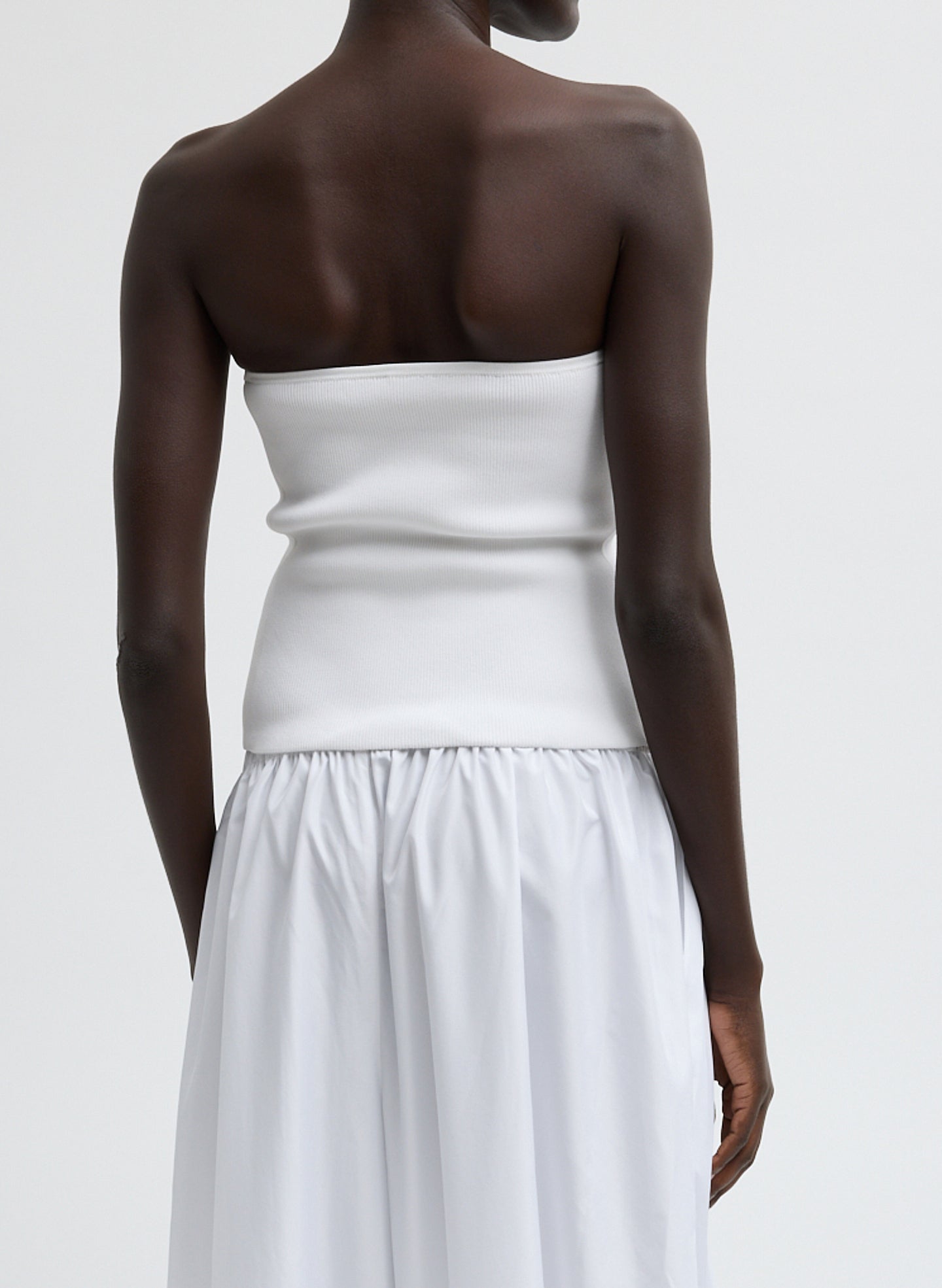 Tibi Ribbed Sweater Tube Top