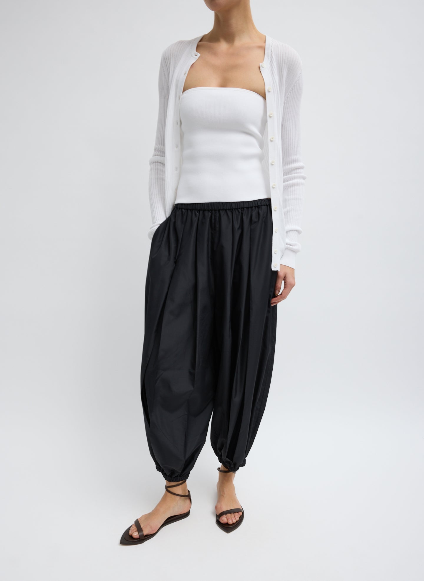 Tibi Ribbed Sweater Tube Top