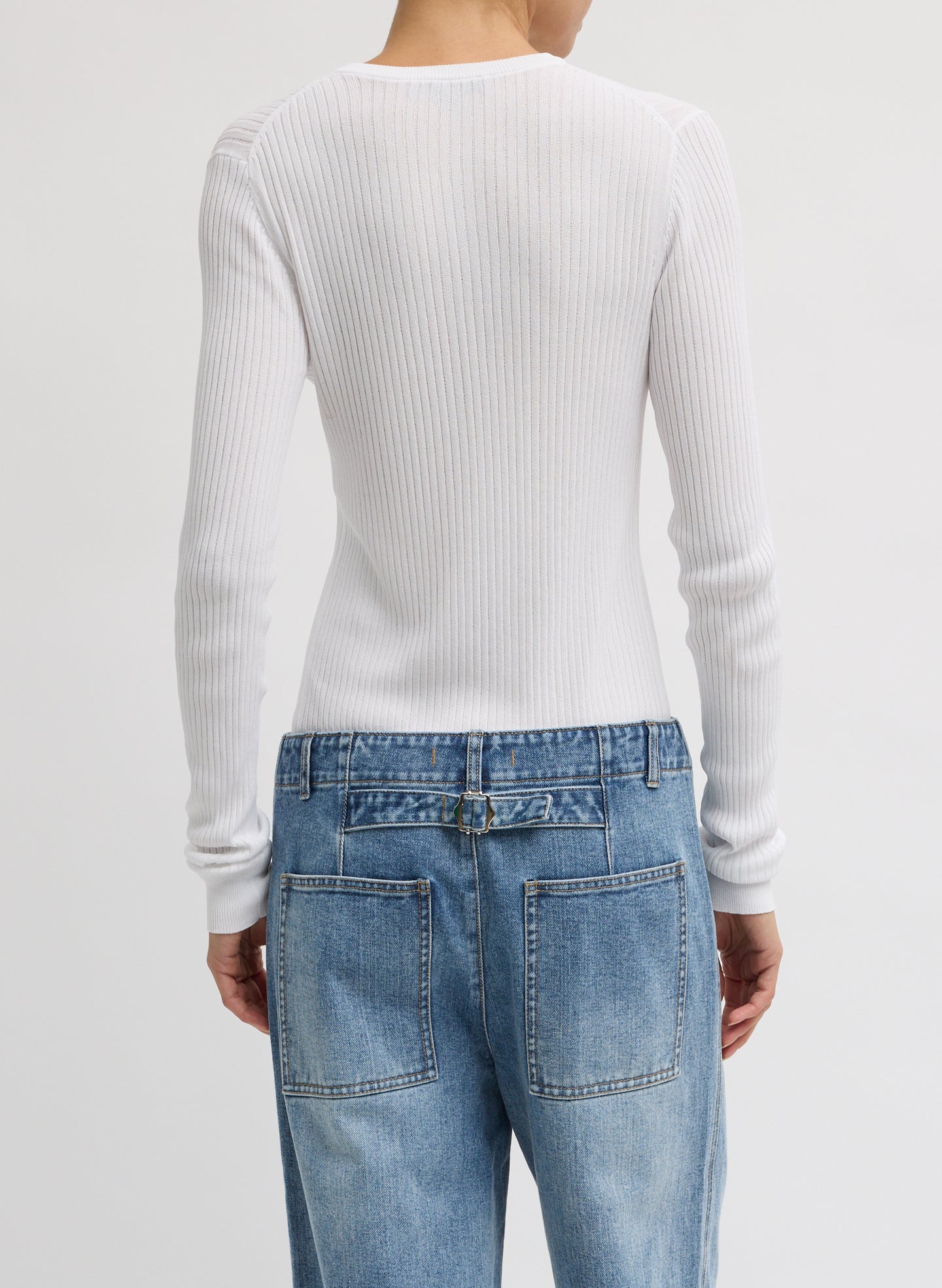 Tibi Ribbed Sweater Slim Cardigan