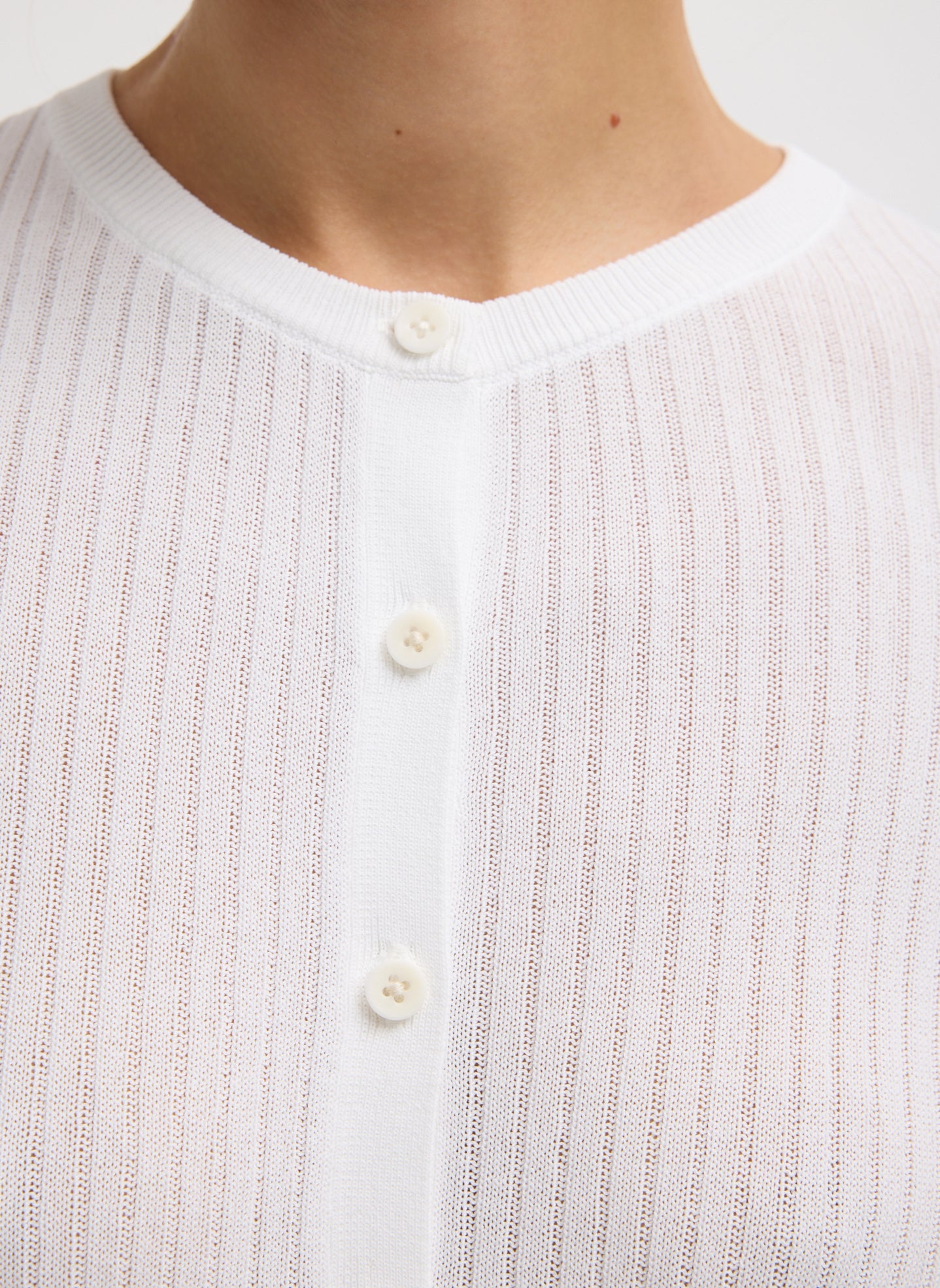 Tibi Ribbed Sweater Slim Cardigan