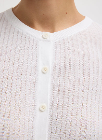 Tibi Ribbed Sweater Slim Cardigan