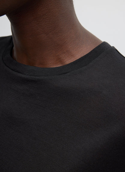 Tibi Sheer Crepe Knit Crewneck Unisex Long Sleeve T-Shirt