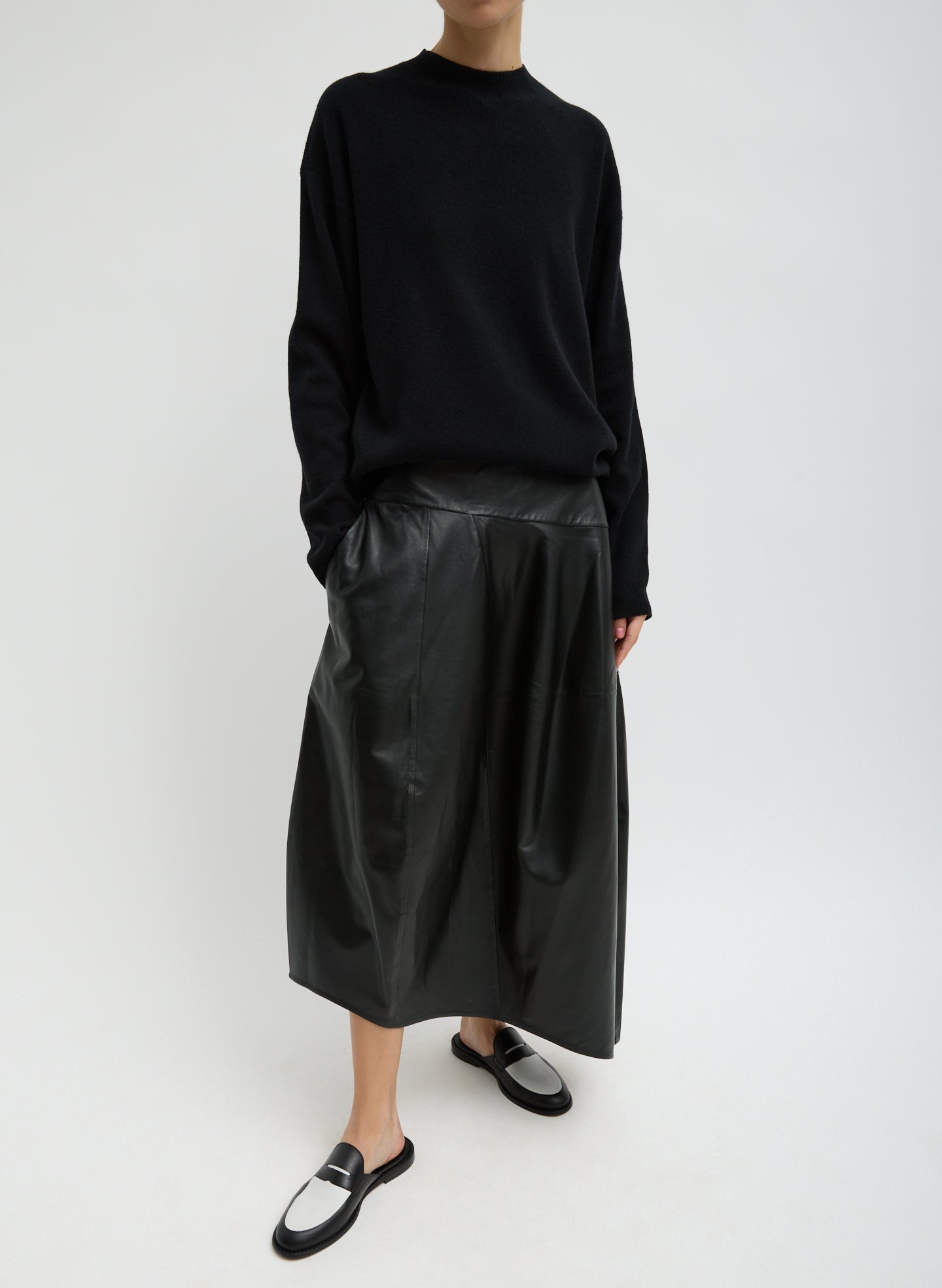 Tibi Anna Merino Wool Cut Out Racerback Pullover