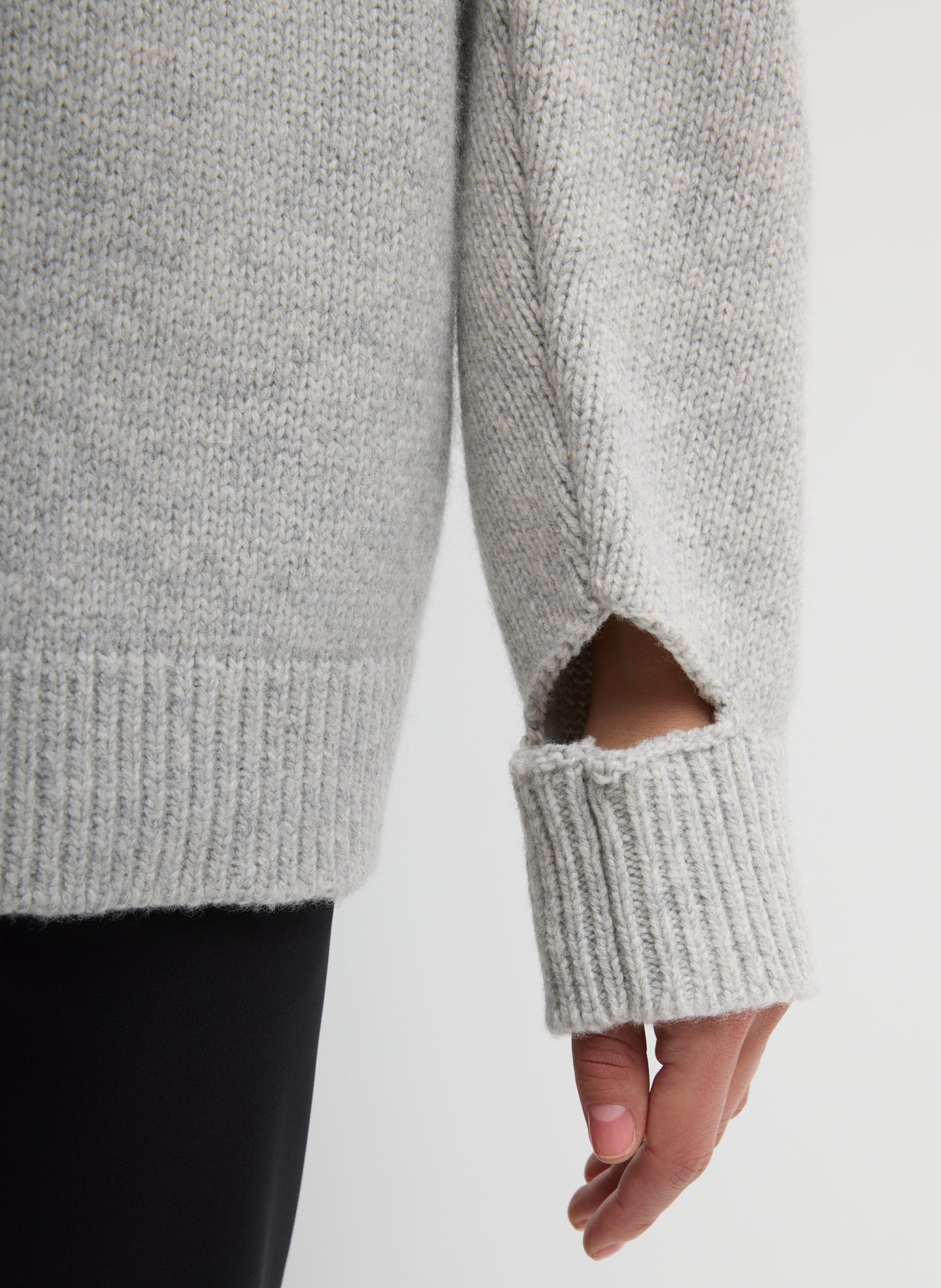 Tibi Soft Wool Ski Easy Pullover Crewneck Sweater