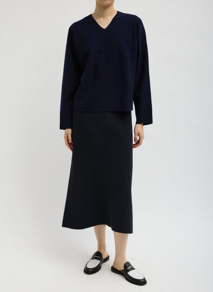 Tibi Double Faced Cashmere Oversized Easy Sweater