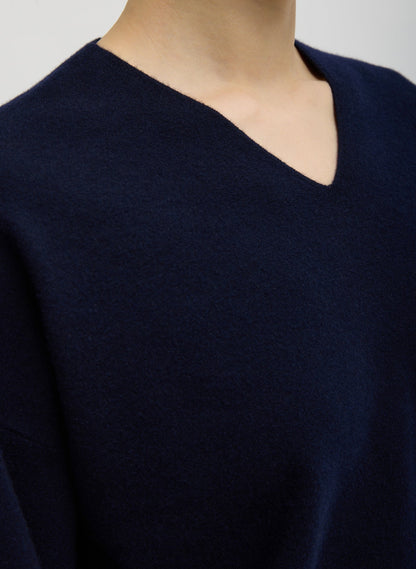Tibi Double Faced Cashmere Oversized Easy Sweater
