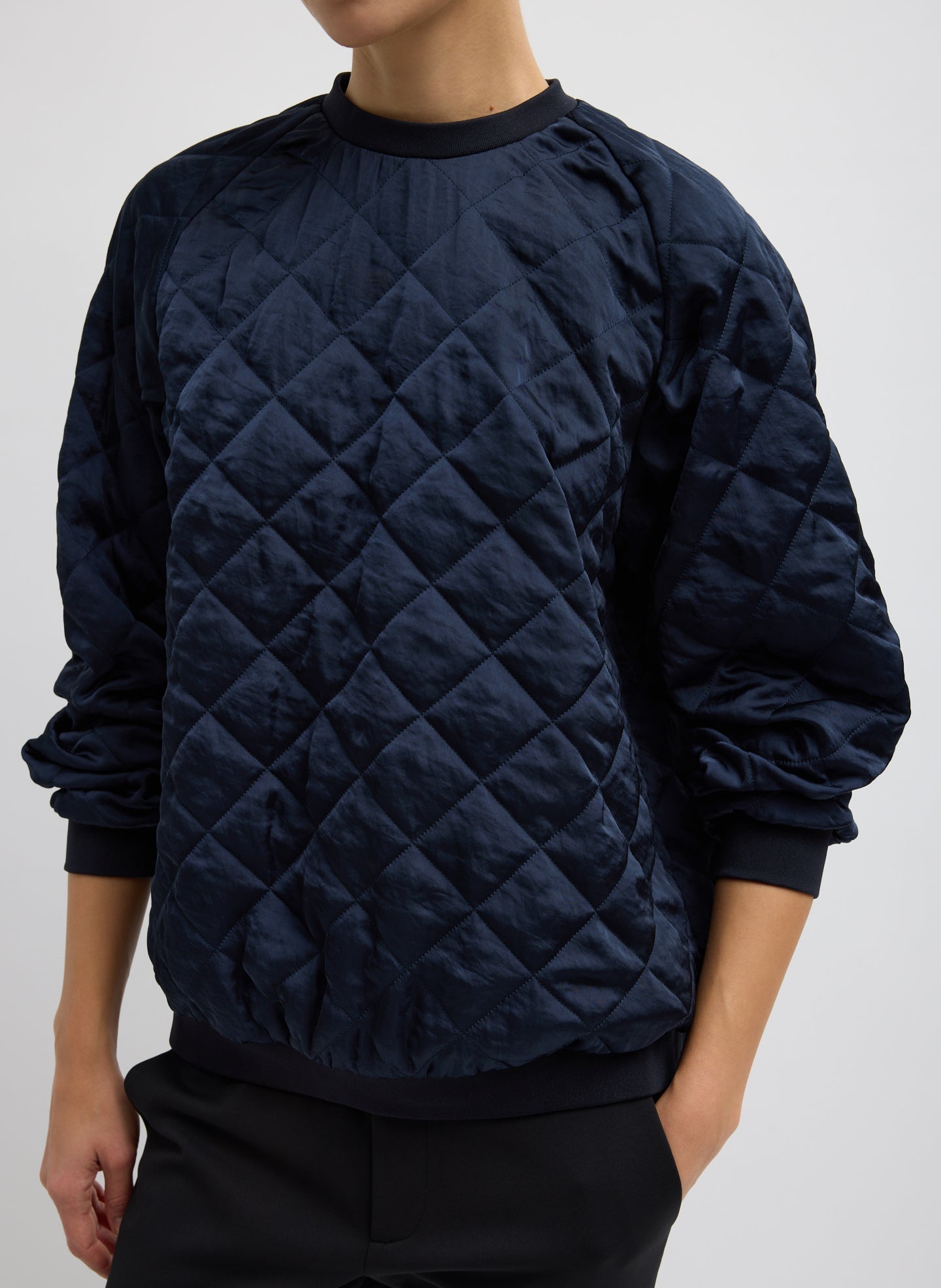 Tibi Cozy Quilting Sweatshirt