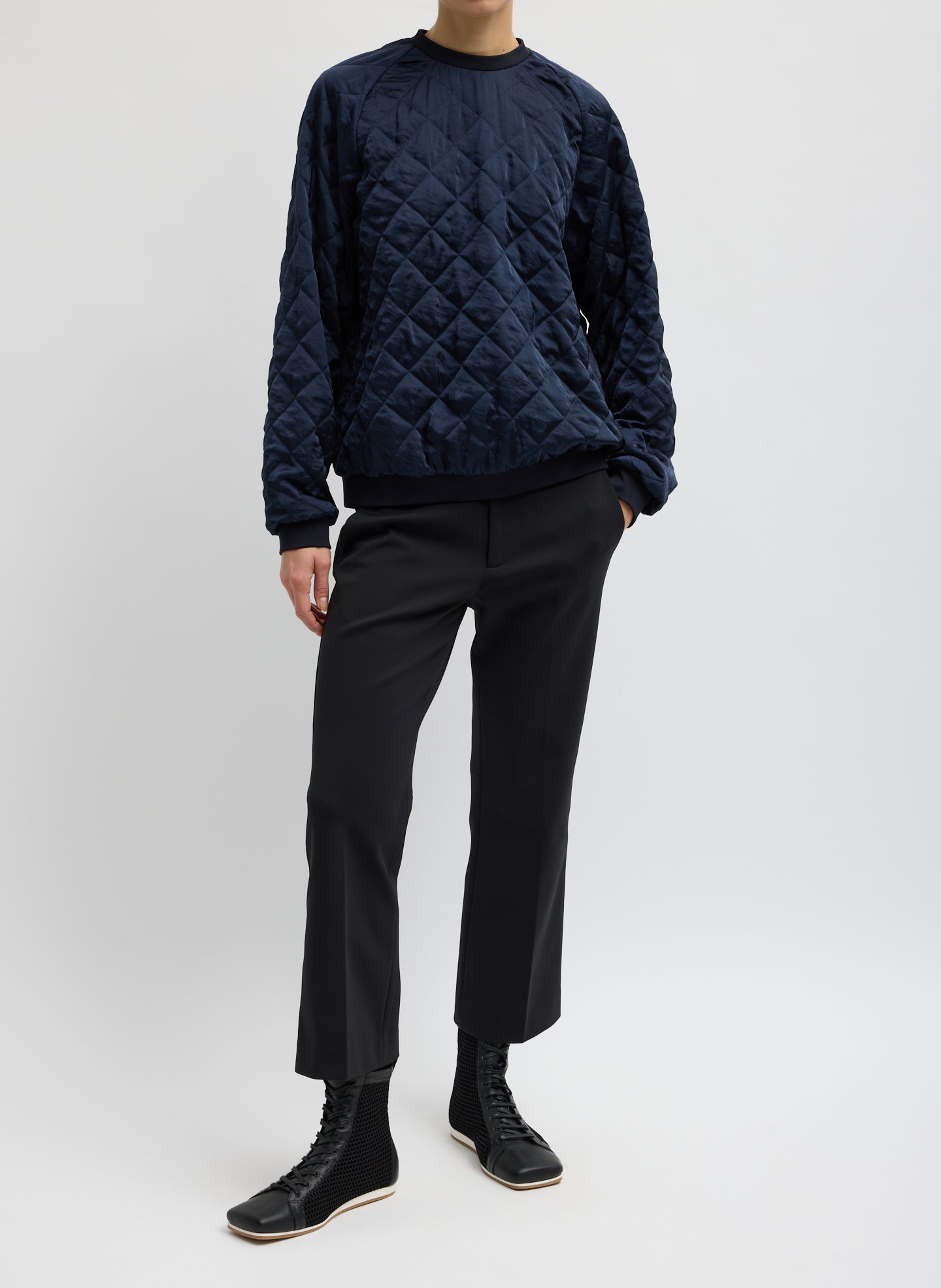 Tibi Cozy Quilting Sweatshirt