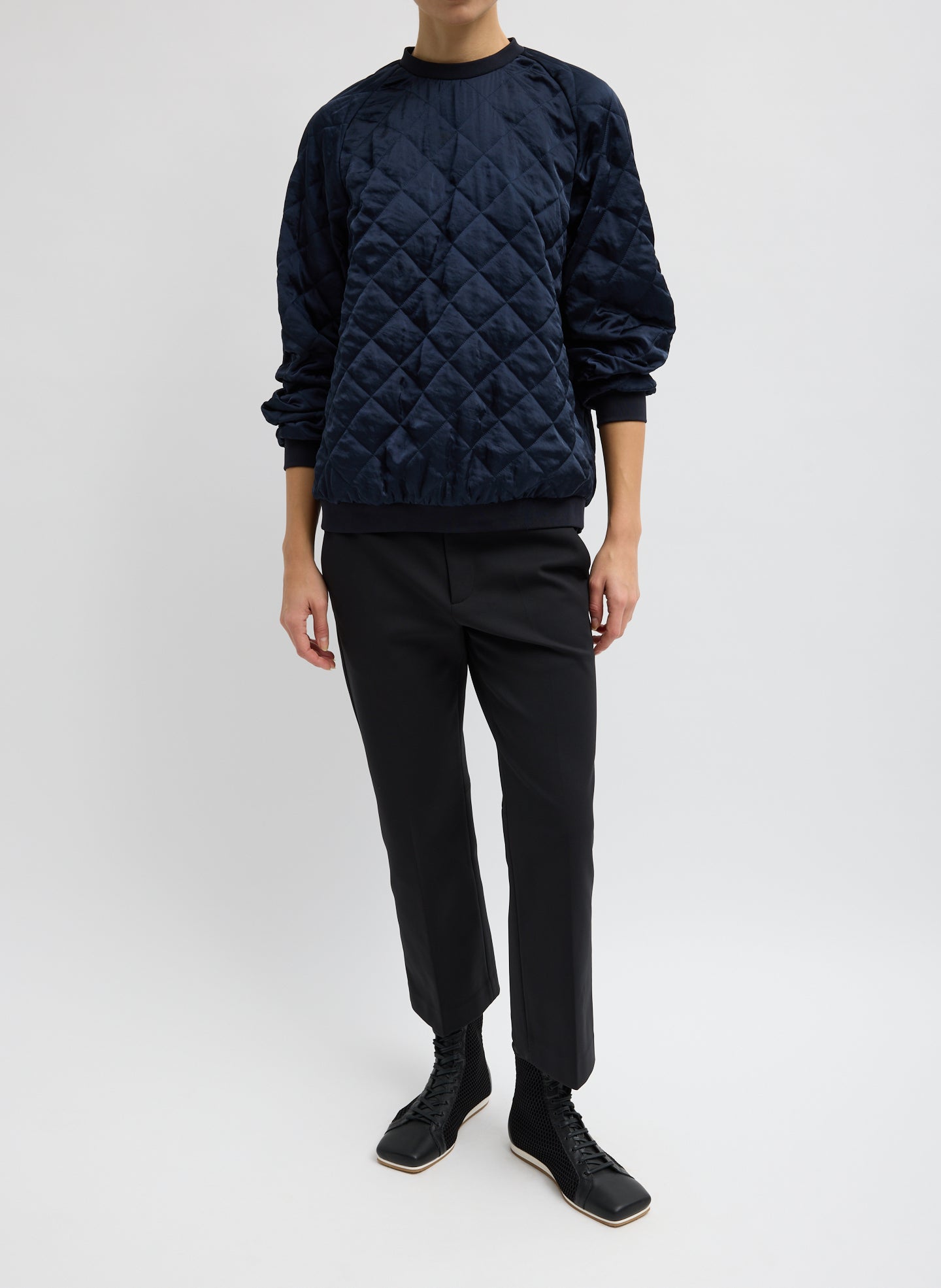 Tibi Cozy Quilting Sweatshirt