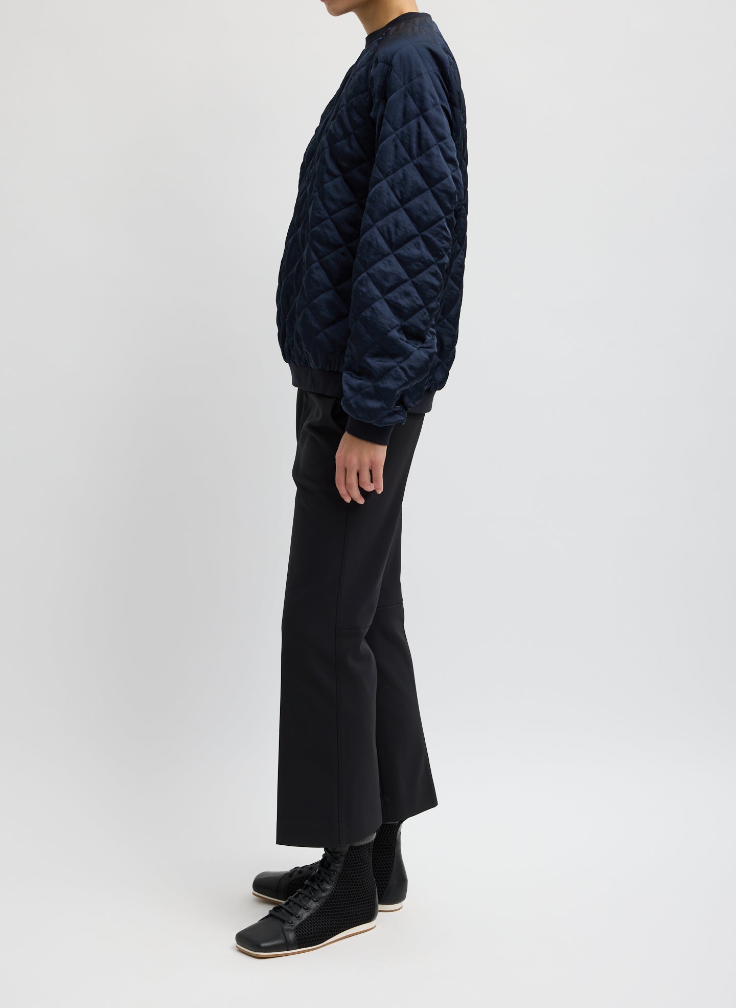 Tibi Cozy Quilting Sweatshirt