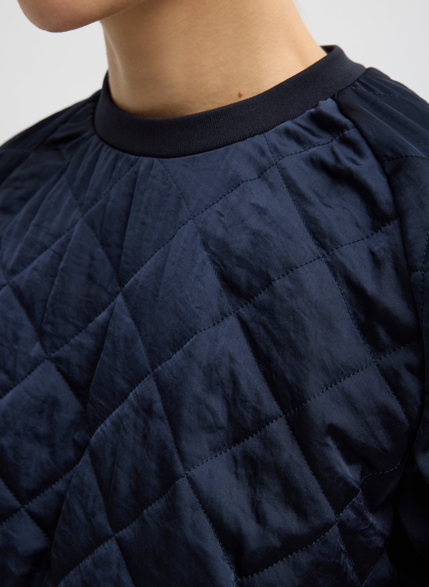 Tibi Cozy Quilting Sweatshirt