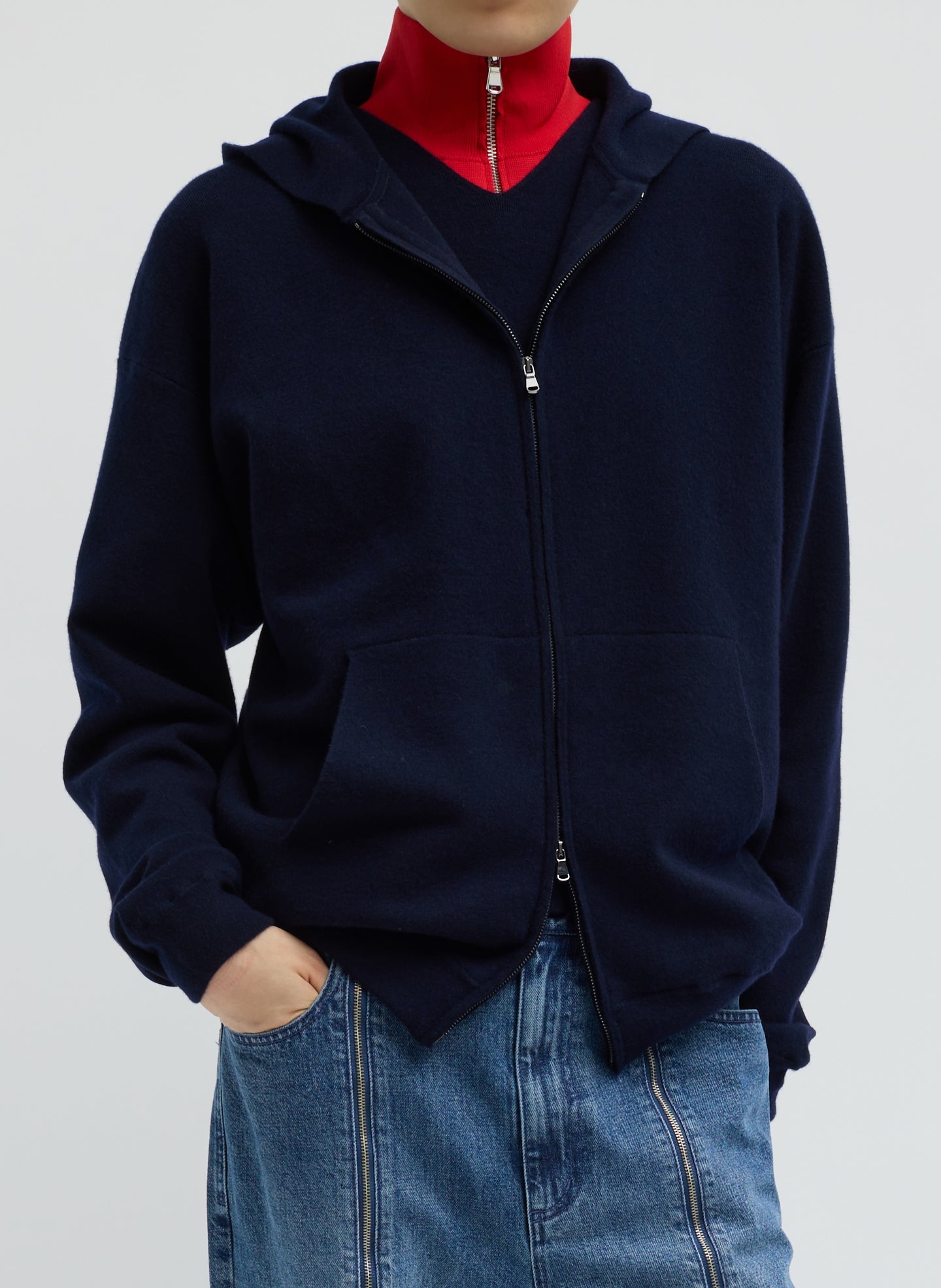 Tibi Double Faced Cashmere Hoodie