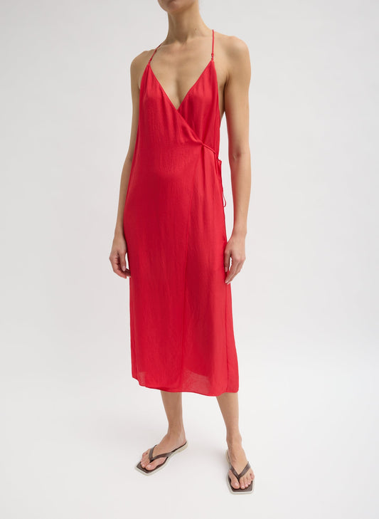 Tibi Summer Slip Wrap Dress