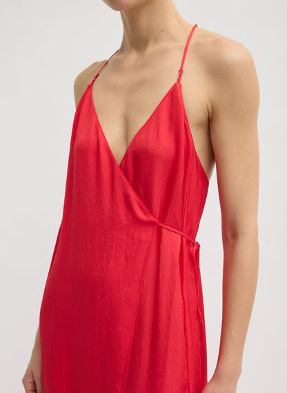 Tibi Summer Slip Wrap Dress