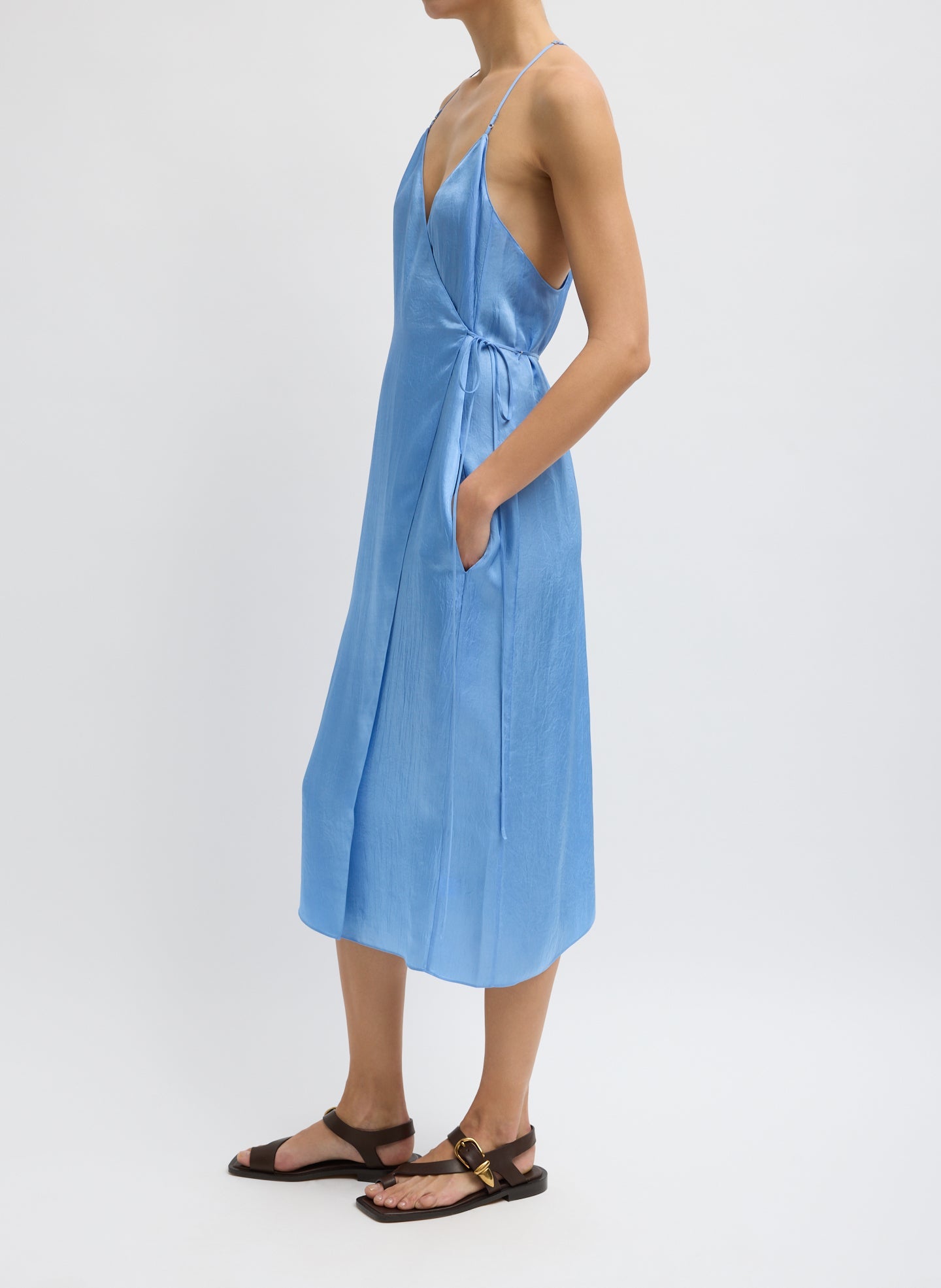 Tibi Summer Slip Wrap Dress