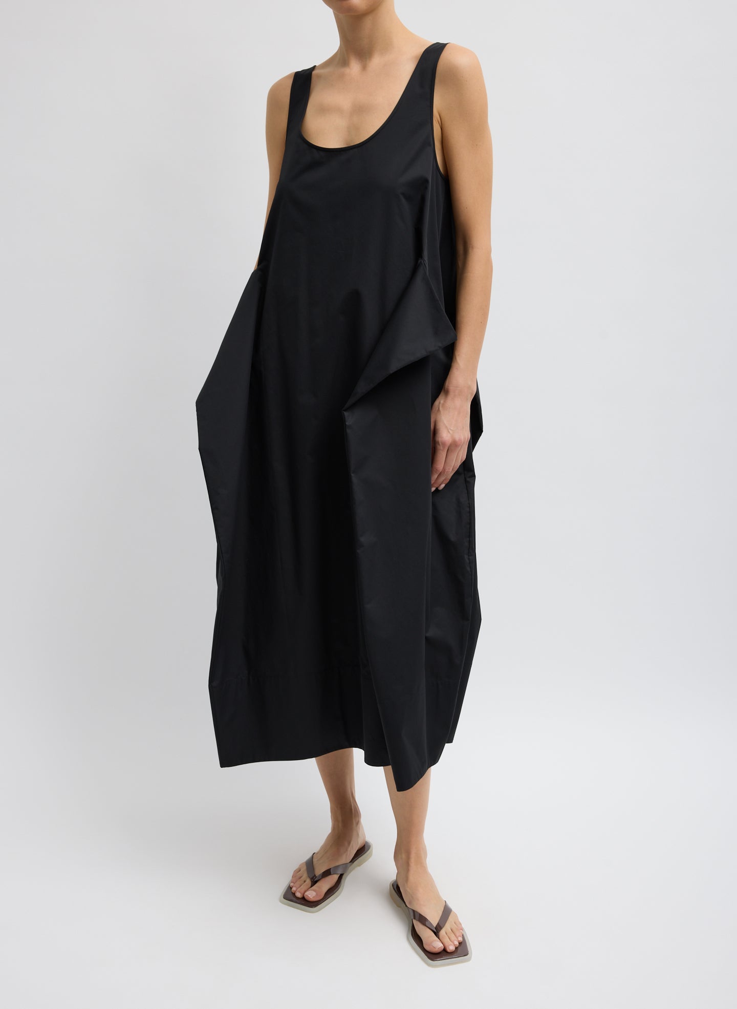 Tibi Eco Poplin Tank Dress