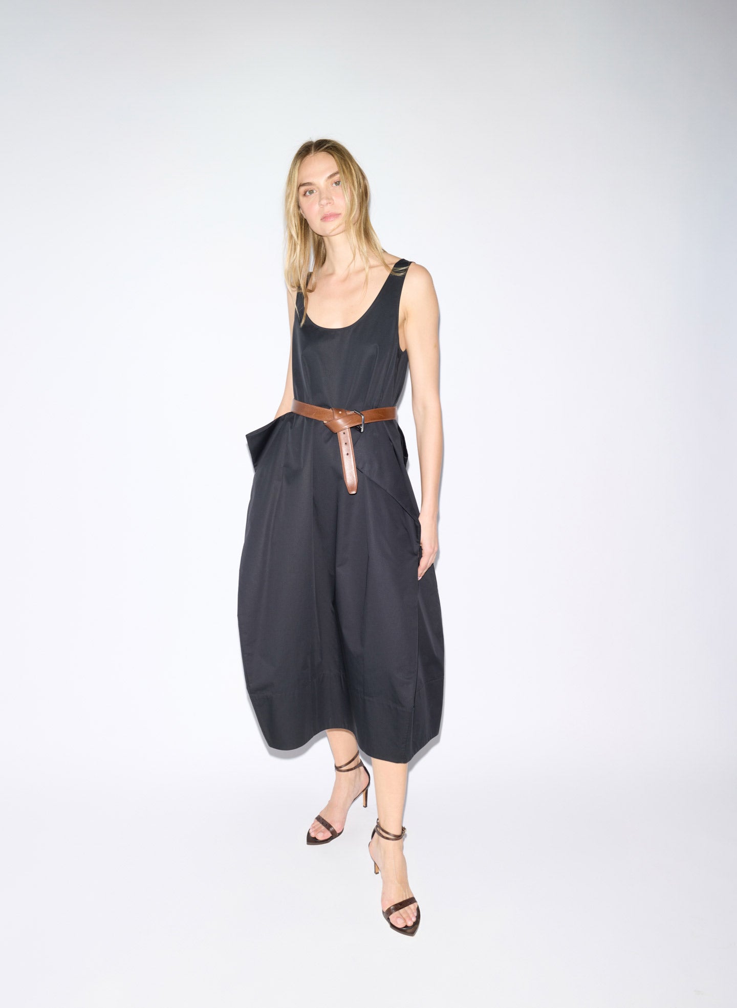 Tibi Eco Poplin Tank Dress
