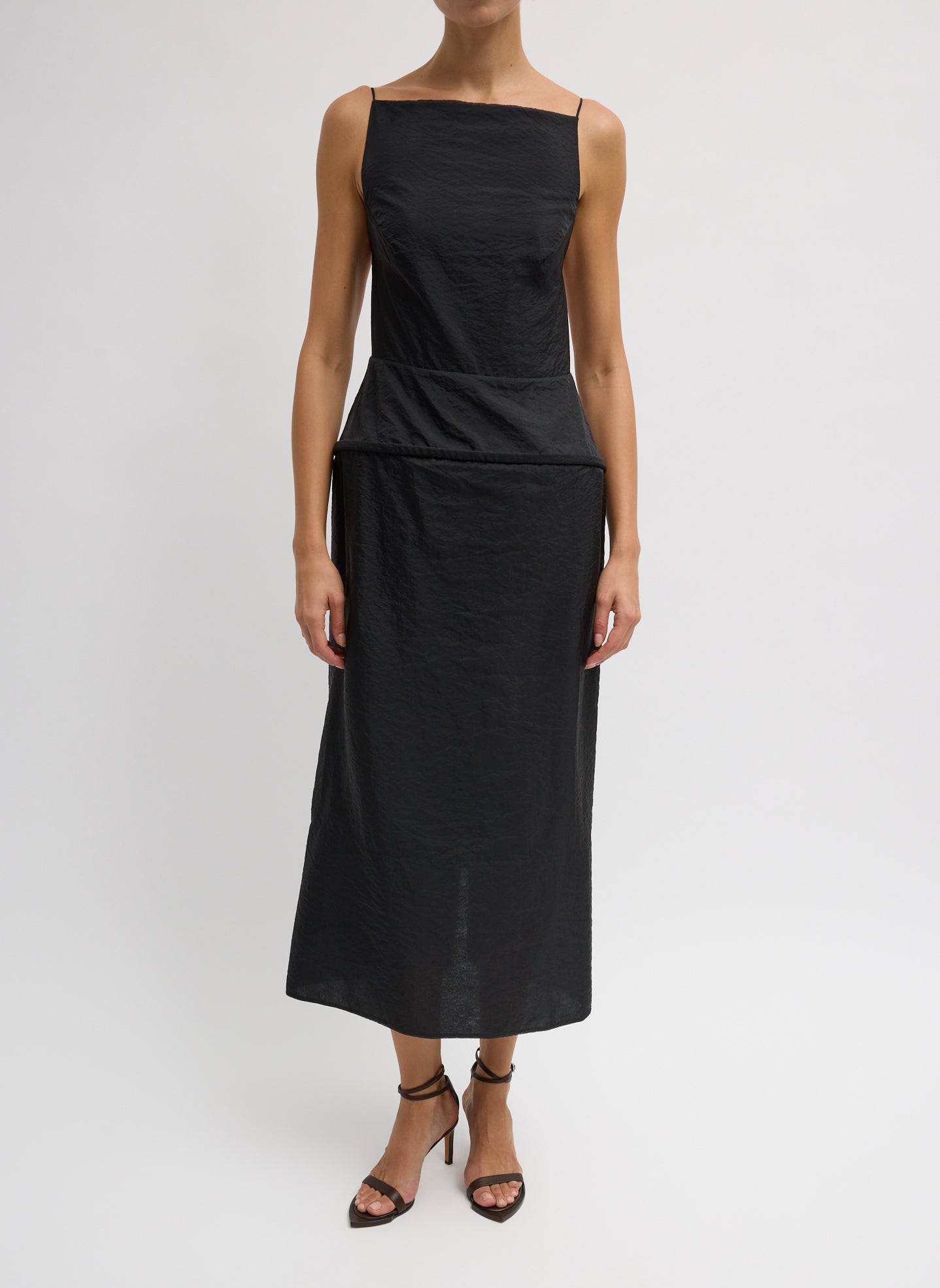 Tibi Chassis Hoop Strappy Dress
