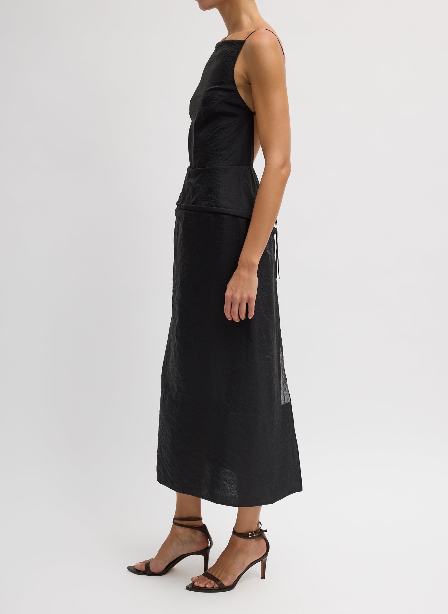 Tibi Chassis Hoop Strappy Dress