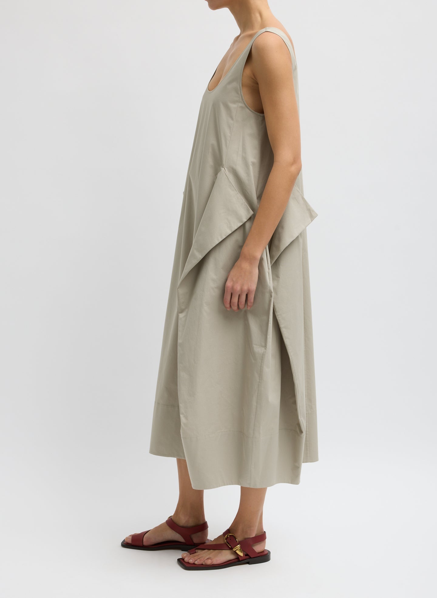 Tibi Eco Poplin Tank Dress