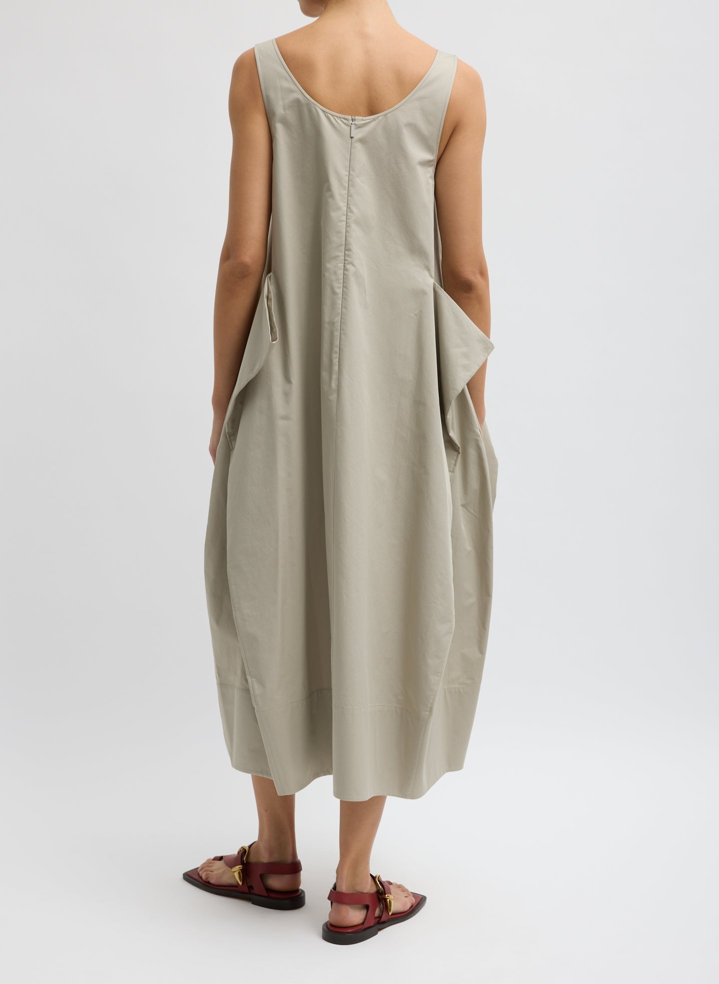 Tibi Eco Poplin Tank Dress