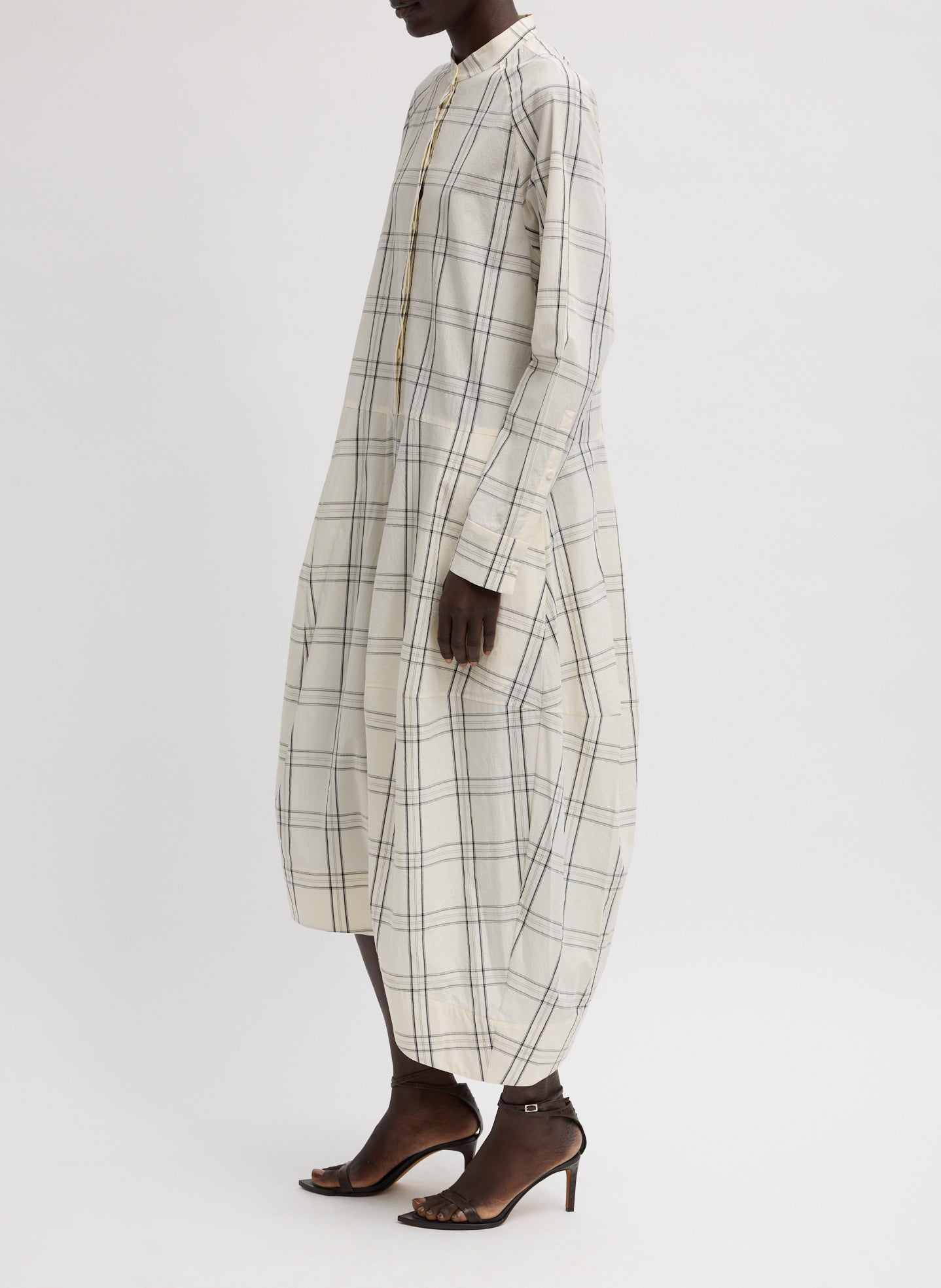 Tibi Russel Plaid Balloon Dress