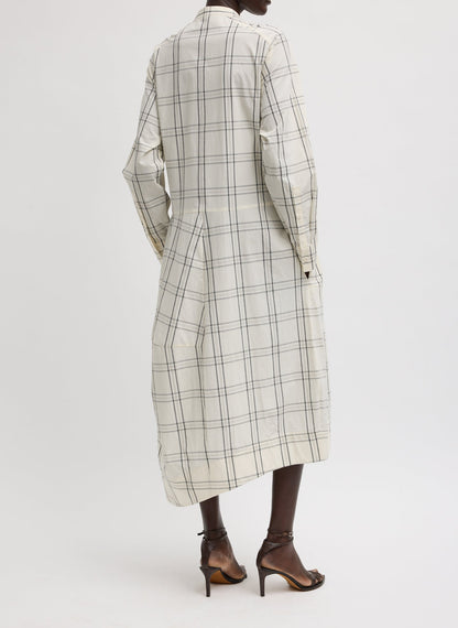 Tibi Russel Plaid Balloon Dress