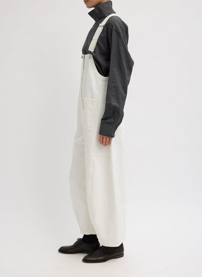Tibi White Denim Jumpsuit