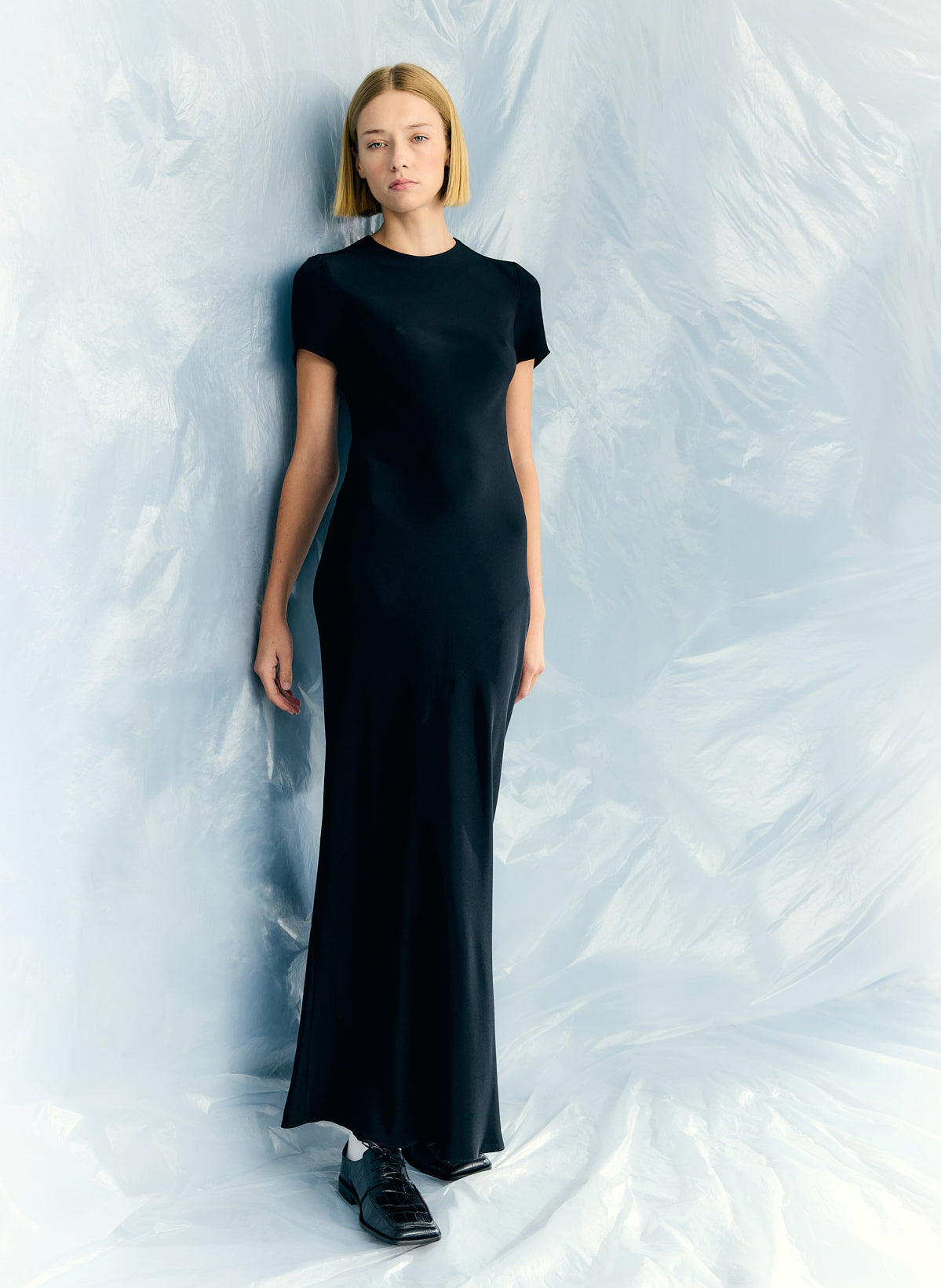 Tibi 4-Ply Silk Bias Dress