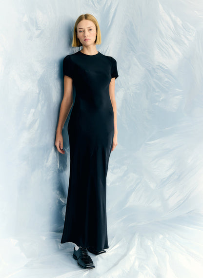 Tibi 4-Ply Silk Bias Dress