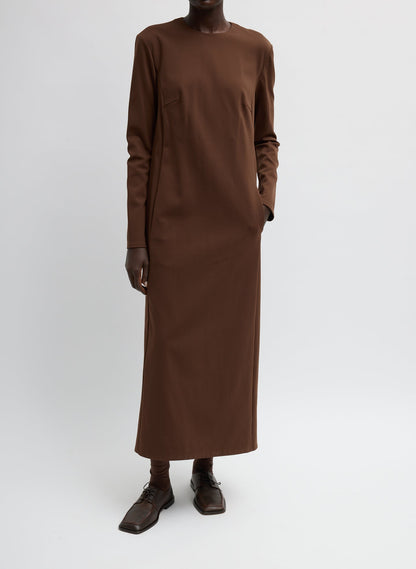 Tibi Compact Ultra Stretch Knit Dress With Cut Out Back