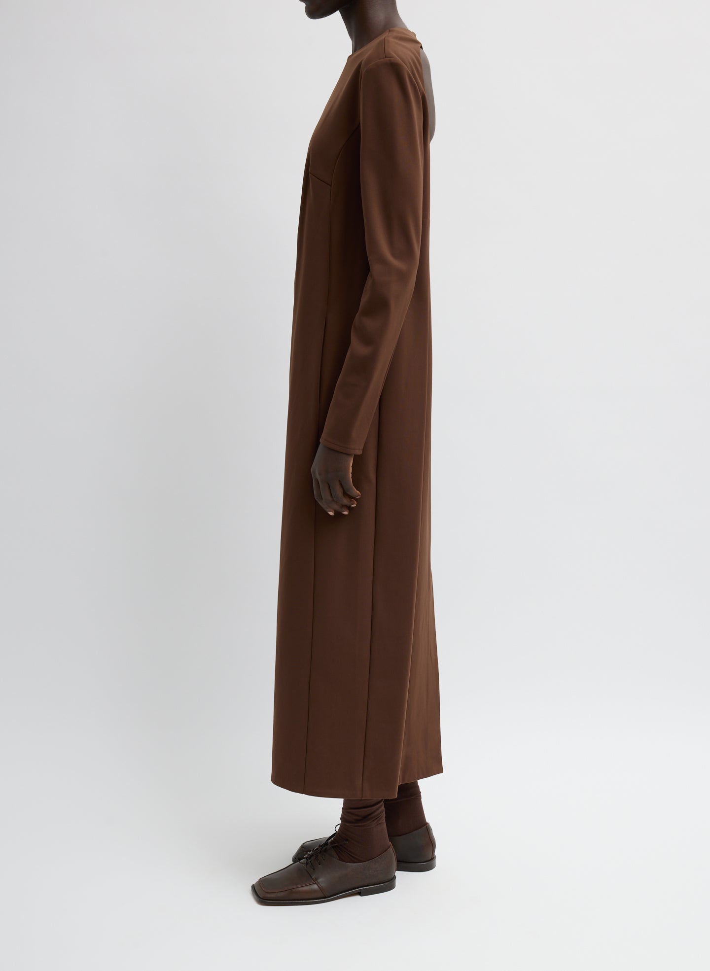 Tibi Compact Ultra Stretch Knit Dress With Cut Out Back