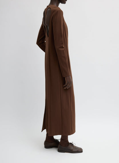 Tibi Compact Ultra Stretch Knit Dress With Cut Out Back