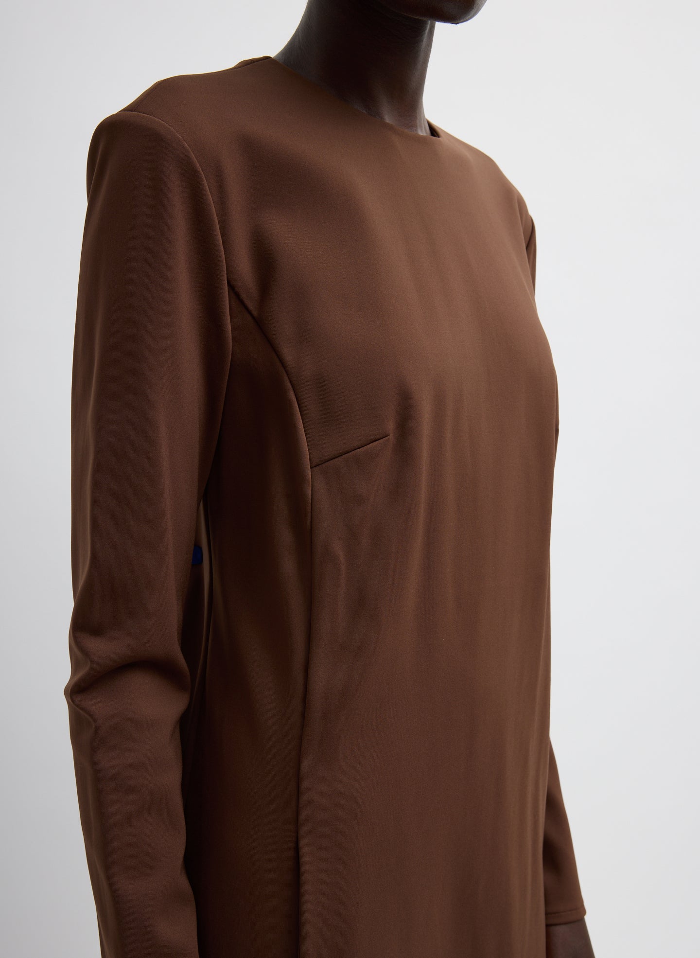 Tibi Compact Ultra Stretch Knit Dress With Cut Out Back