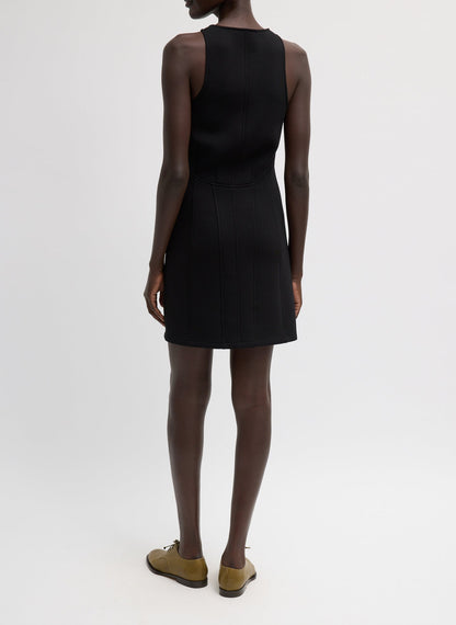 Tibi Bonded Viscose Sculpted Sleeveless Tunic Tank