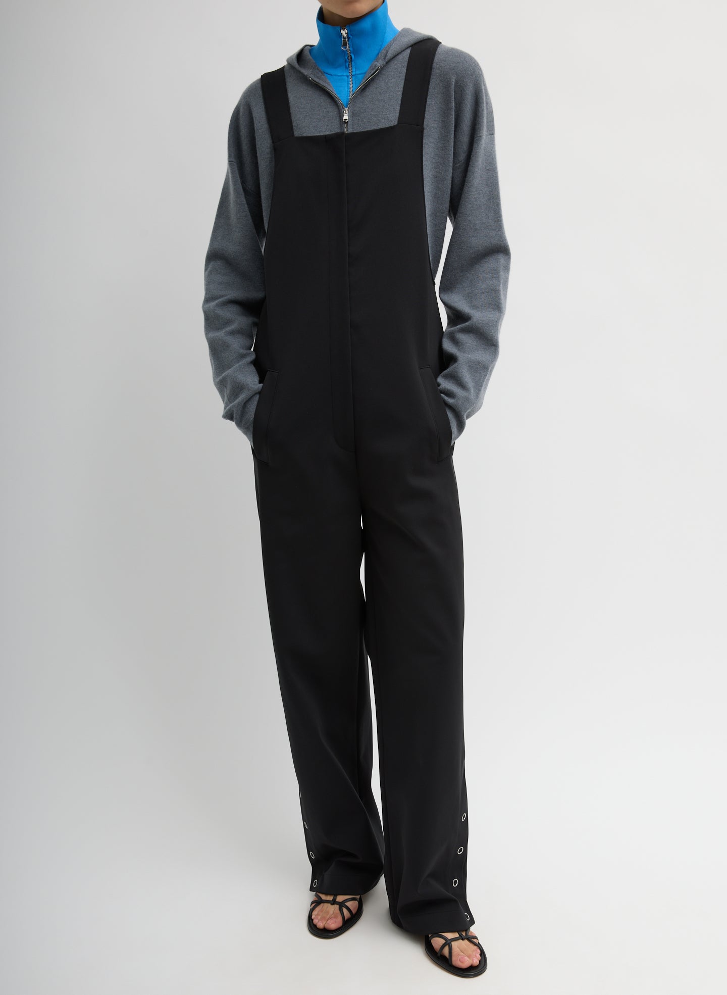 Tibi Compact Tech Knit Overalls