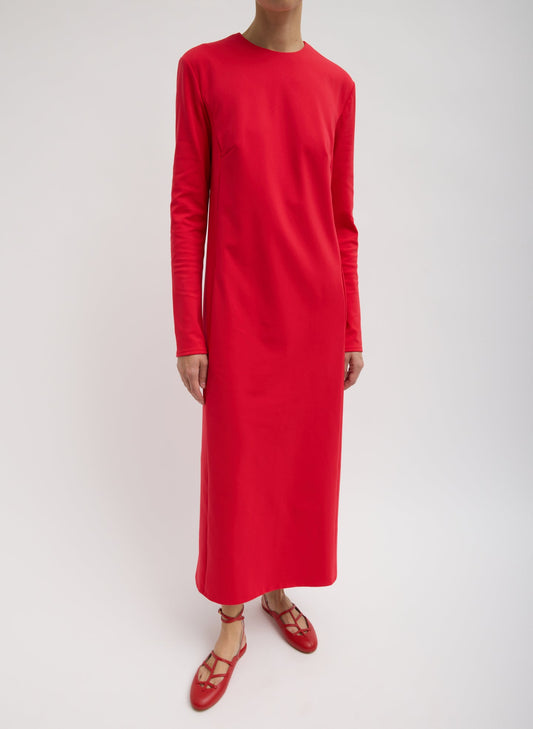 Tibi Compact Ultra Stretch Knit Dress With Cut Out Back