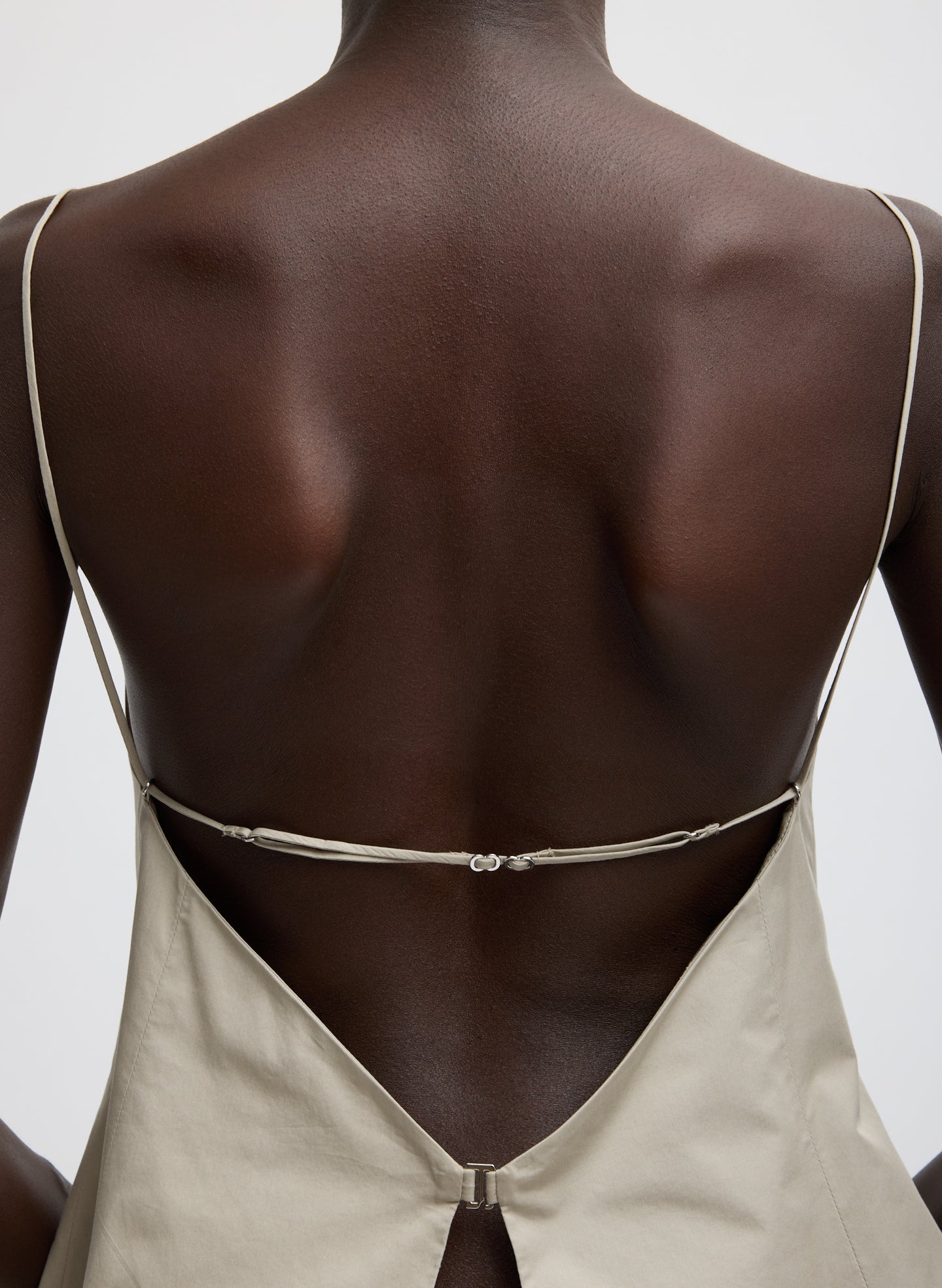 Tibi Eco Poplin Strappy Open Back Top