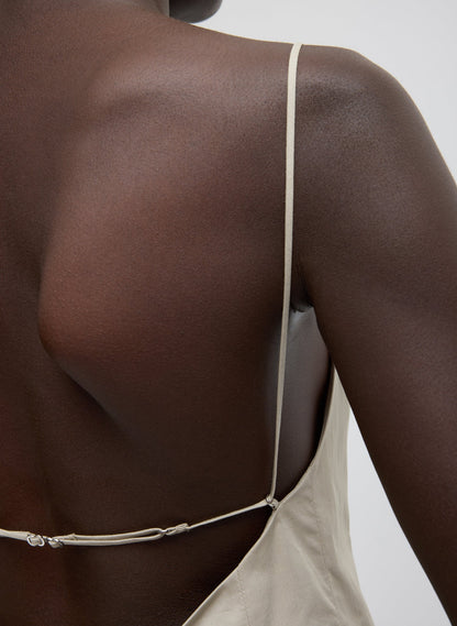 Tibi Eco Poplin Strappy Open Back Top