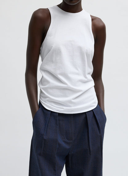 Tibi Shirred Back Tank